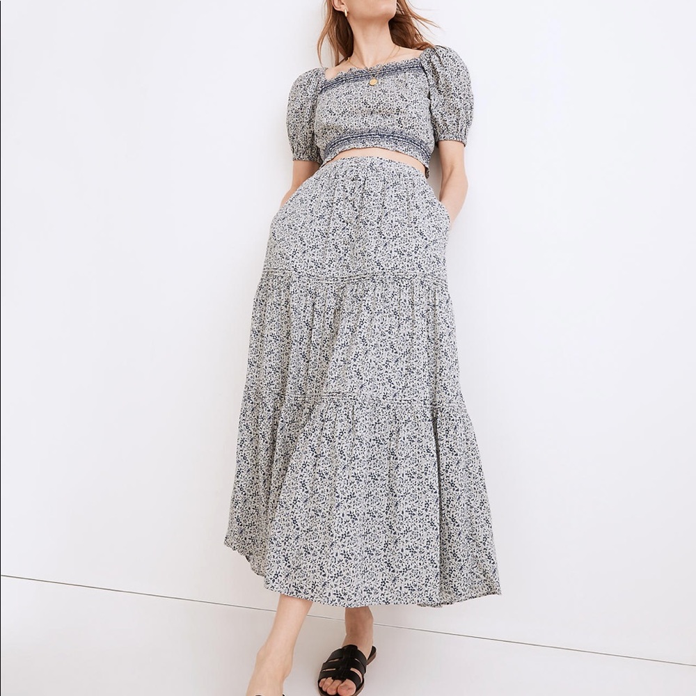 NWT Madewell Jeanette Top in Florentine Floral